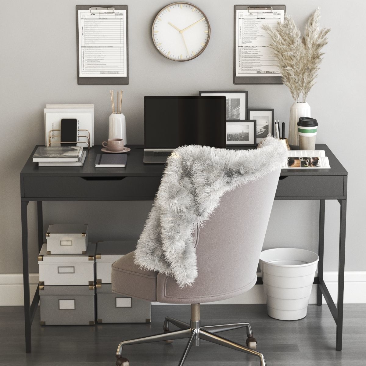 Office workplace 49 3D model_3