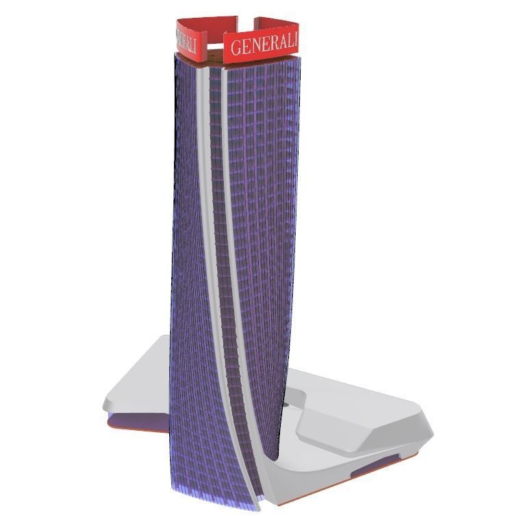 Torre Generali City Life Milano By Zaha Hadid 3D model_2
