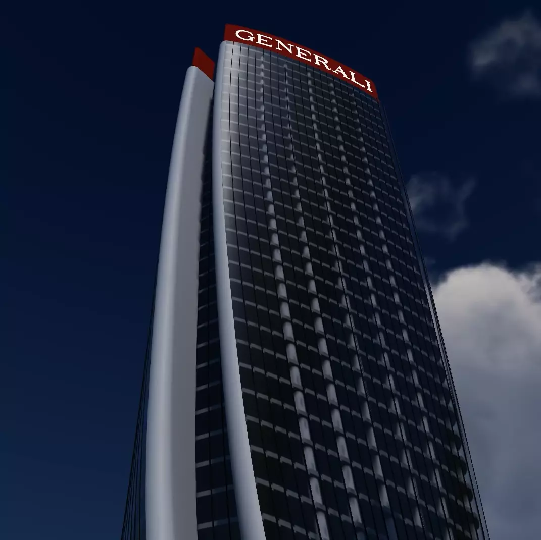 Torre Generali City Life Milano By Zaha Hadid 3D model_0