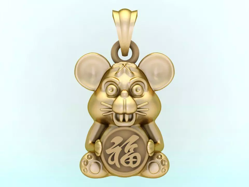 Mickey Mouse Pendant - Mouse Pendant 3D print model_0