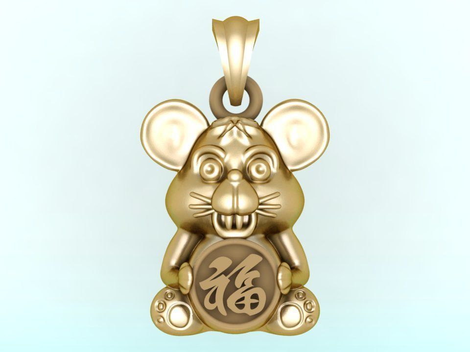 Mickey Mouse Pendant - Mouse Pendant 3D print model_2