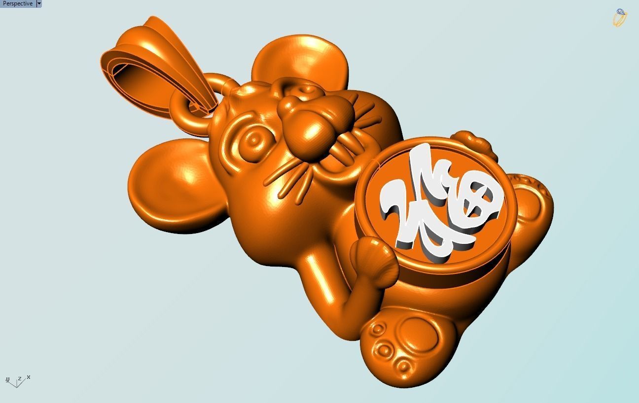 Mickey Mouse Pendant - Mouse Pendant 3D print model_4