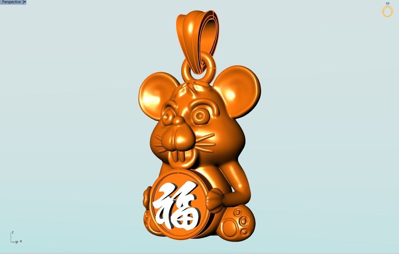 Mickey Mouse Pendant - Mouse Pendant 3D print model_7