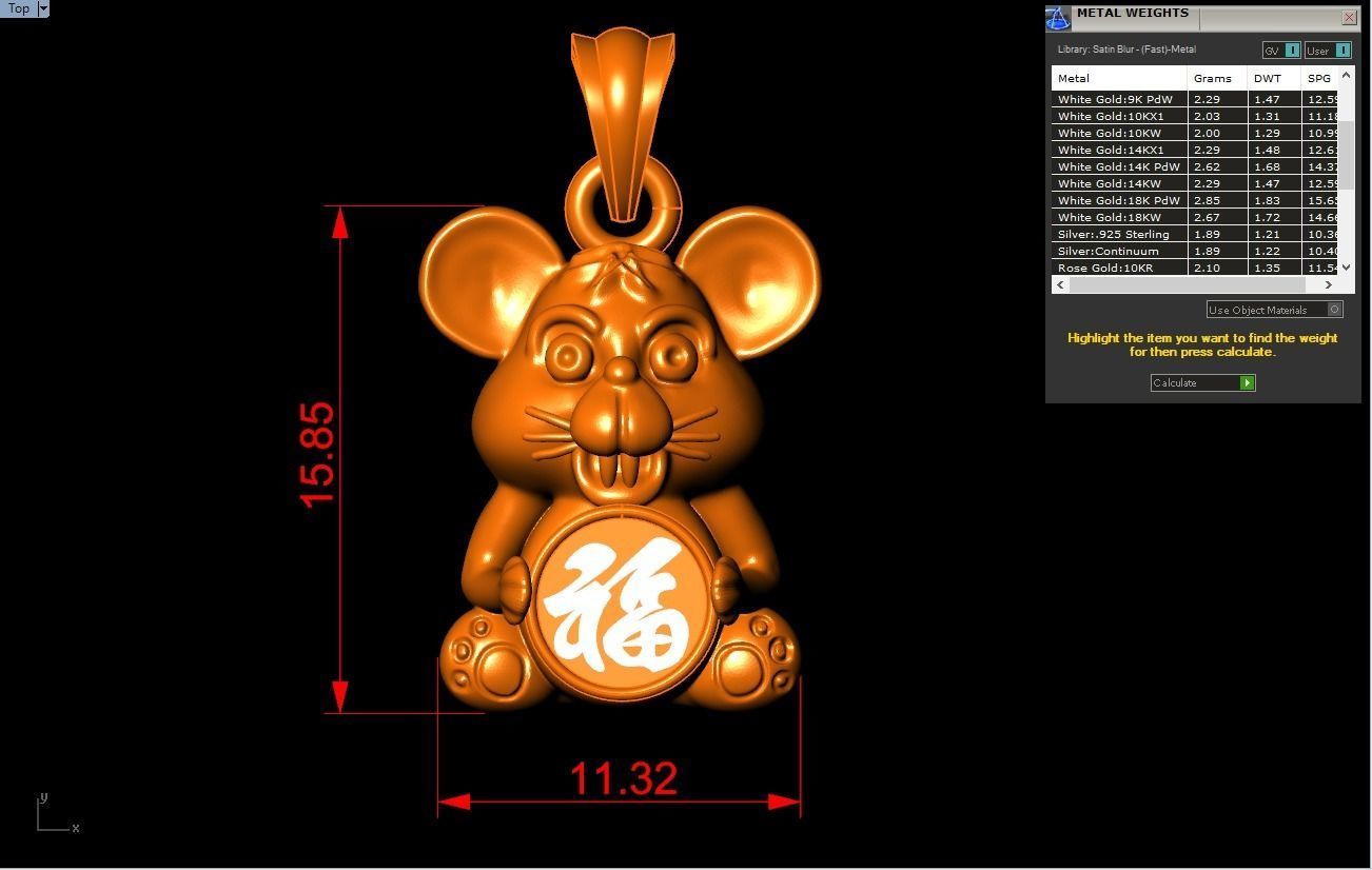 Mickey Mouse Pendant - Mouse Pendant 3D print model_6