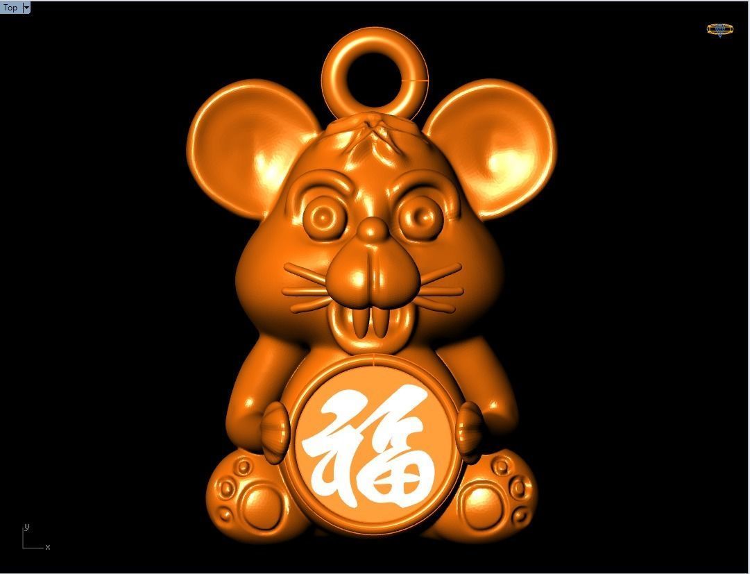 Mickey Mouse Pendant - Mouse Pendant 3D print model_9