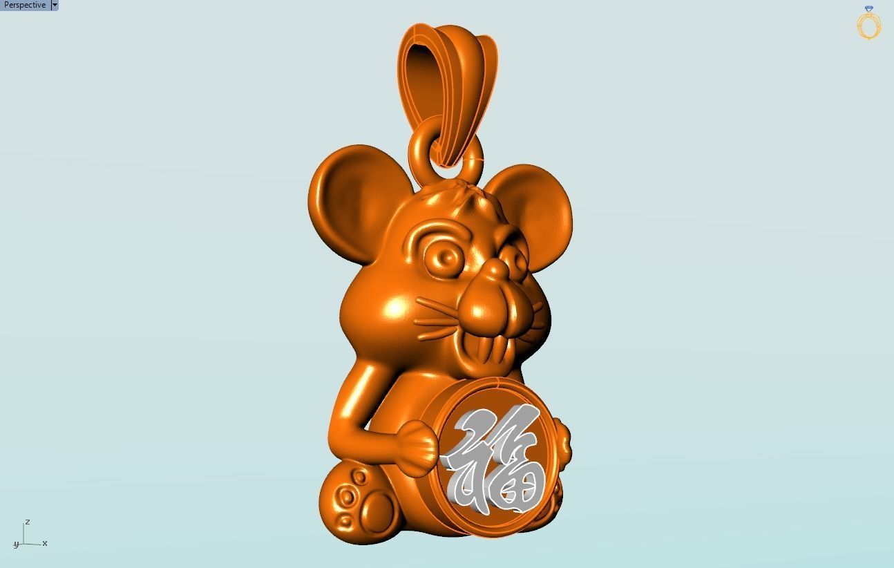 Mickey Mouse Pendant - Mouse Pendant 3D print model_8