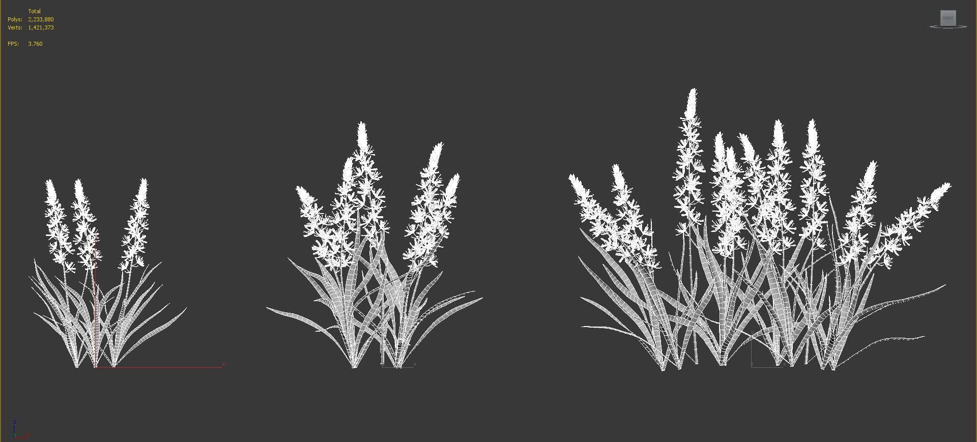 Shrub collection - Include GrowFX and Mesh file  3D model_33