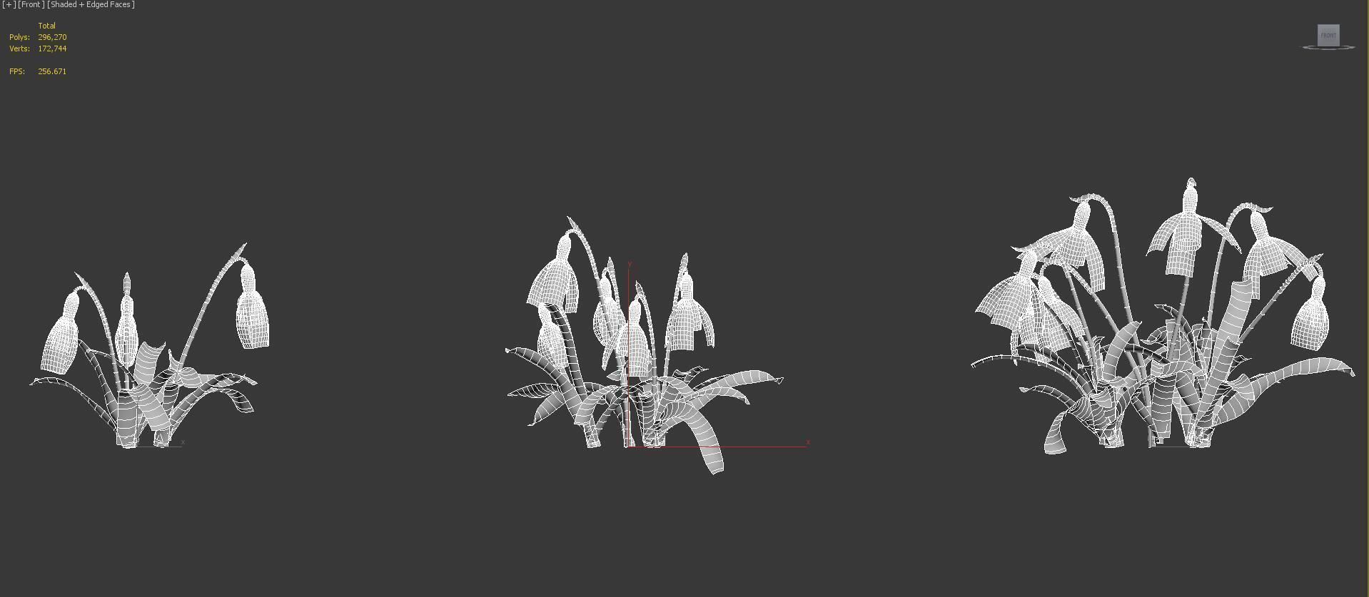 Shrub collection - Include GrowFX and Mesh file  3D model_31