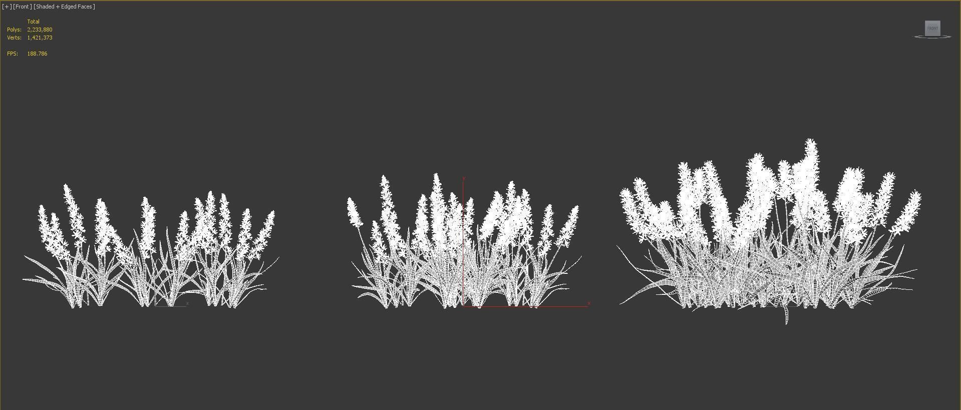 Shrub collection - Include GrowFX and Mesh file  3D model_36