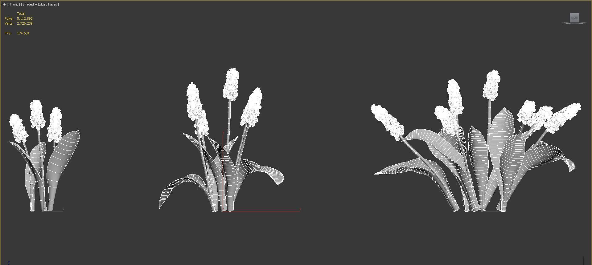 Shrub collection - Include GrowFX and Mesh file  3D model_32