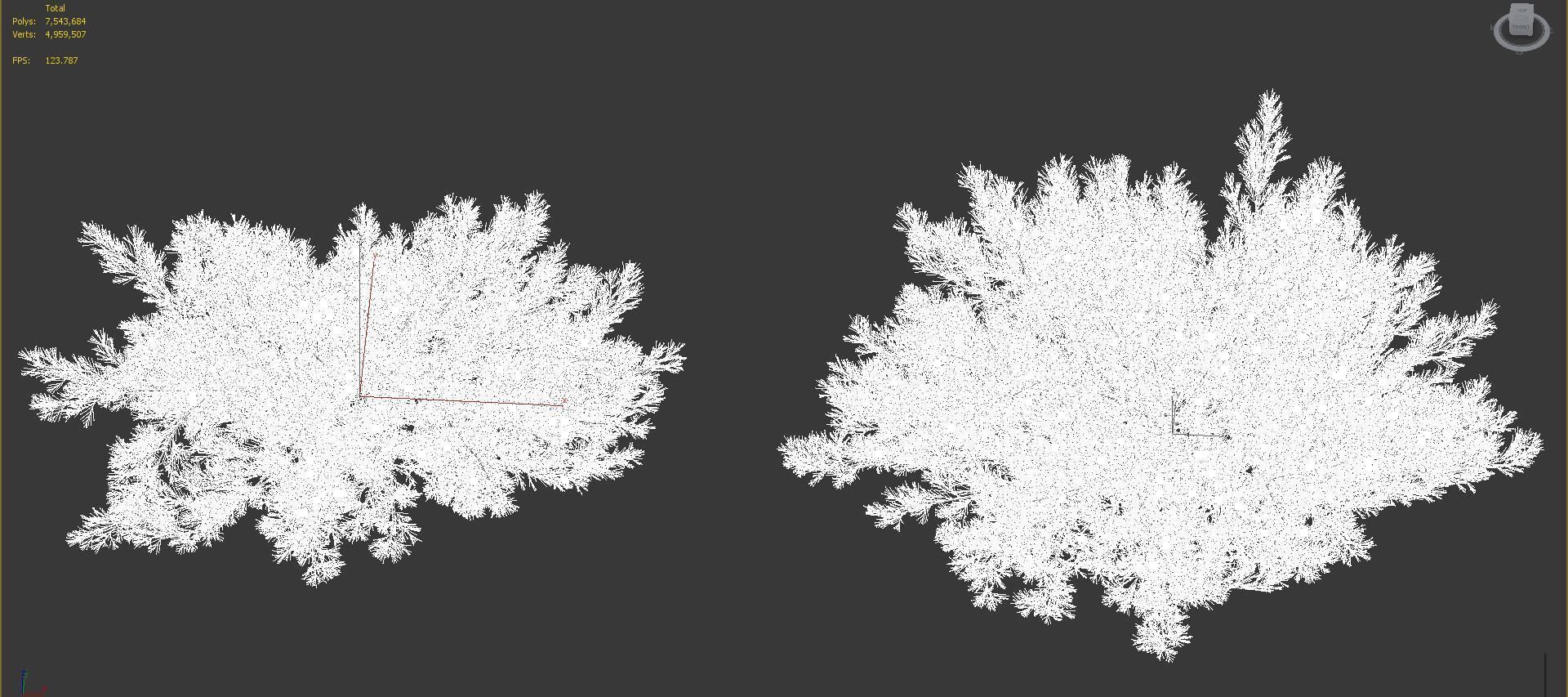 Shrub collection - Include GrowFX and Mesh file  3D model_44