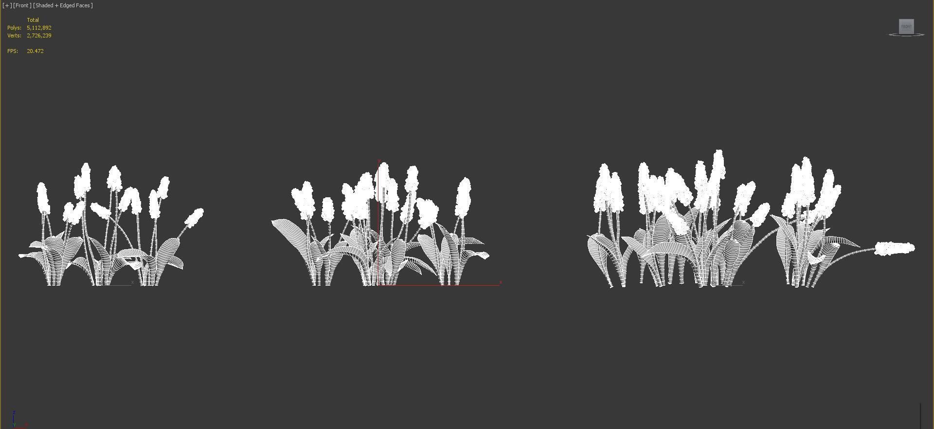 Shrub collection - Include GrowFX and Mesh file  3D model_48