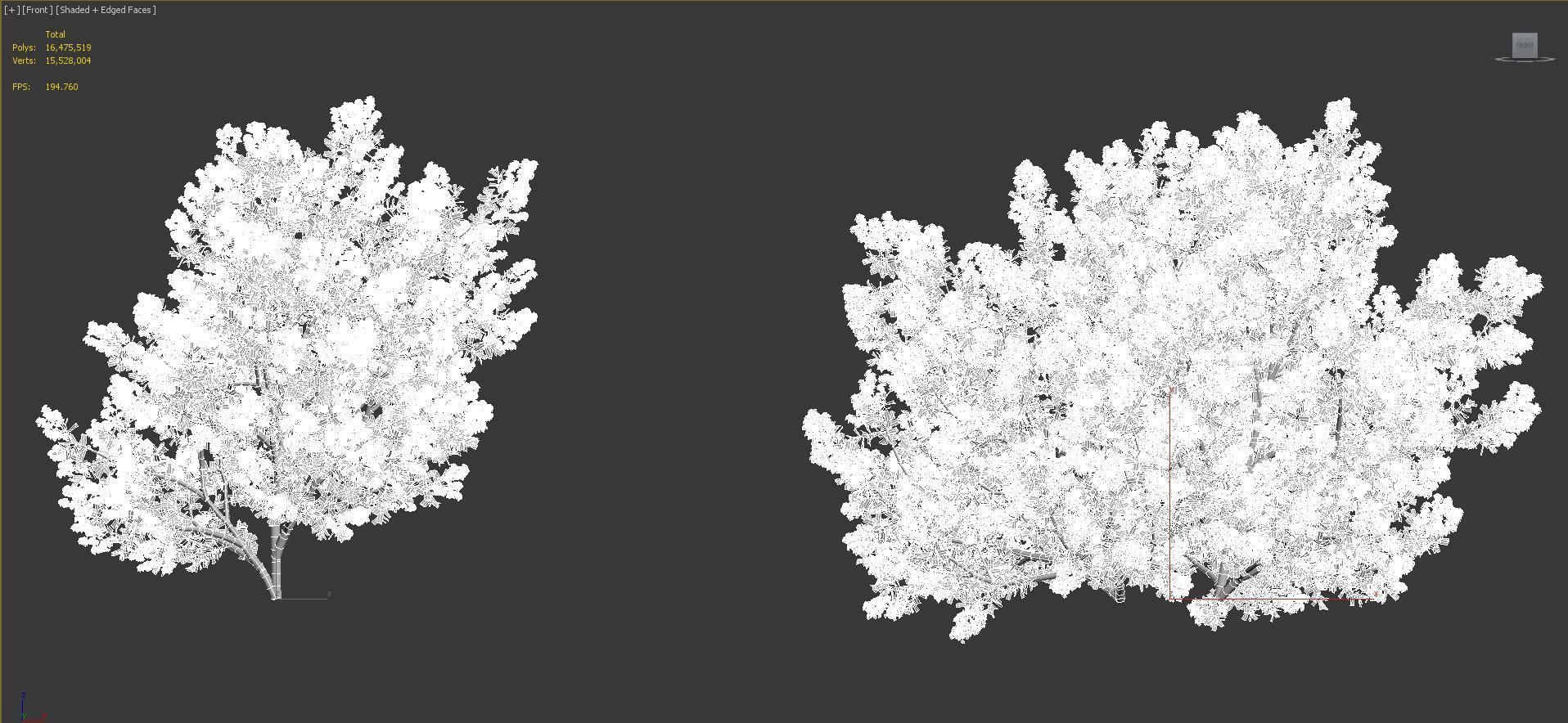 Shrub collection - Include GrowFX and Mesh file  3D model_42