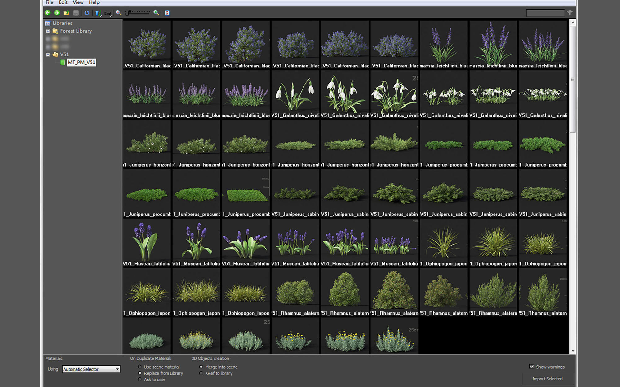 Shrub collection - Include GrowFX and Mesh file  3D model_4