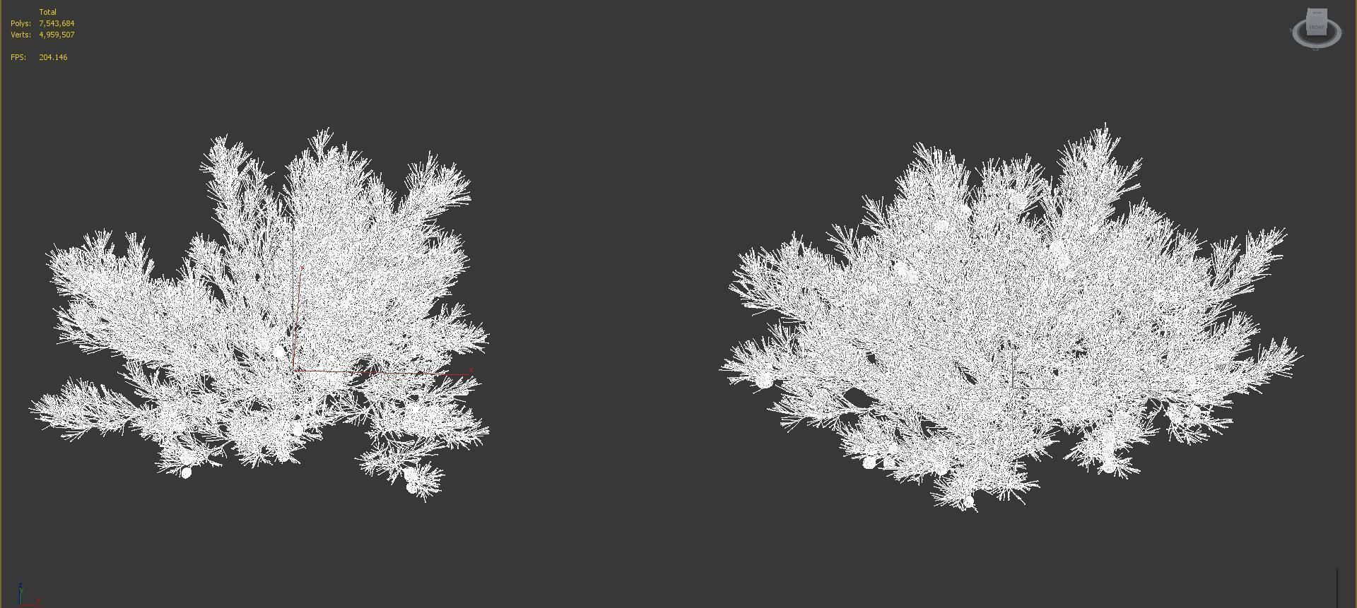 Shrub collection - Include GrowFX and Mesh file  3D model_43