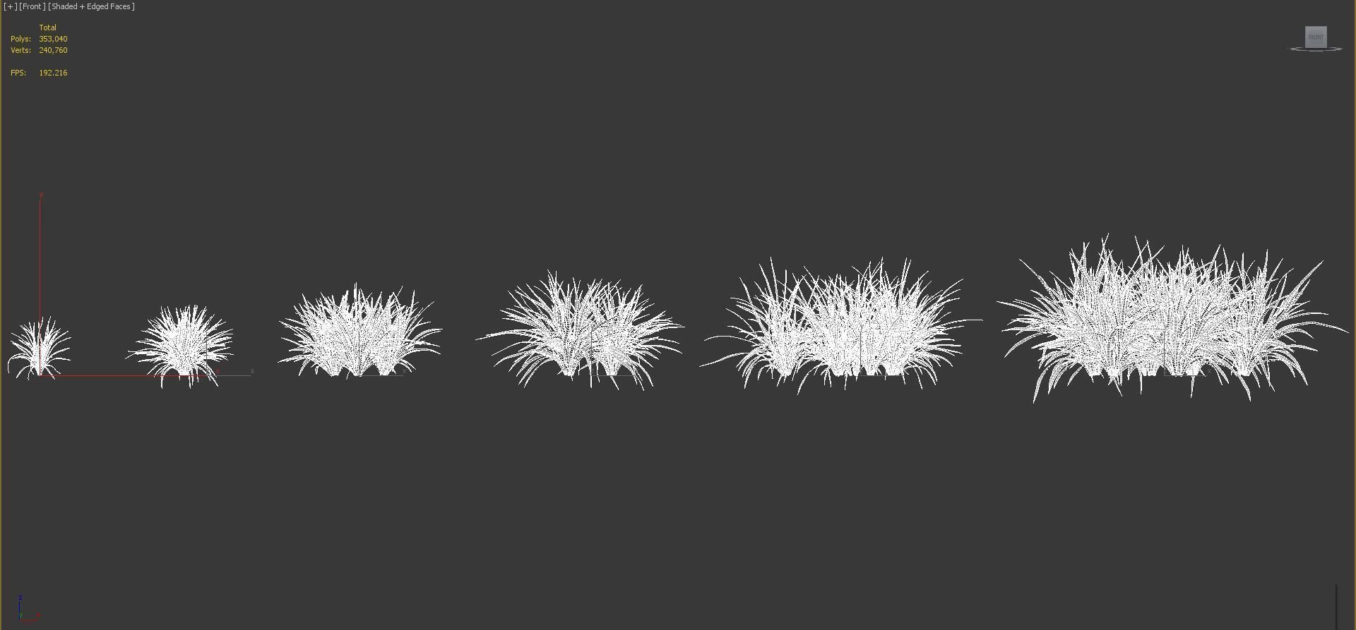 Shrub collection - Include GrowFX and Mesh file  3D model_46