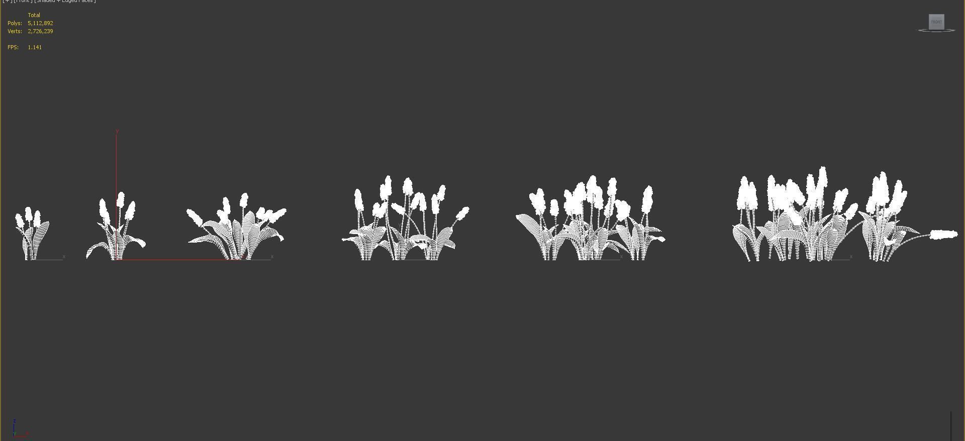 Shrub collection - Include GrowFX and Mesh file  3D model_45