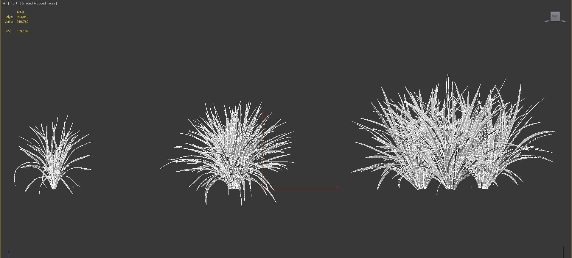 Shrub collection - Include GrowFX and Mesh file  3D model_57