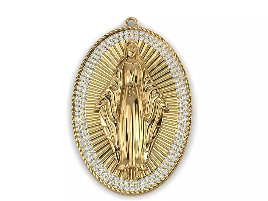 Saint maria pendant 3D print model