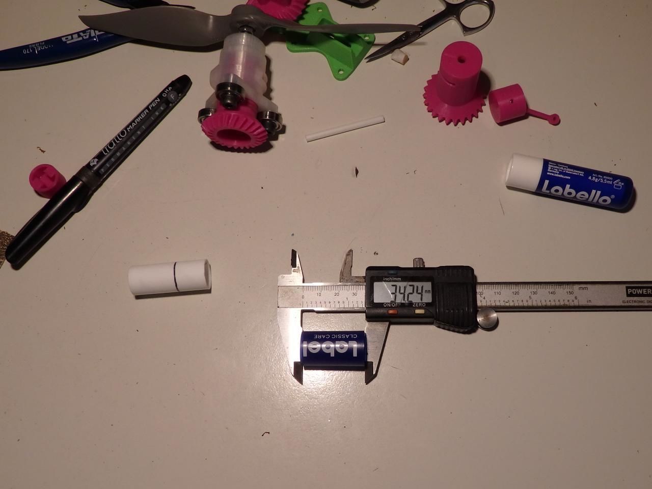 Air engine with rotating cylinder and Labello piston 3D print model_7