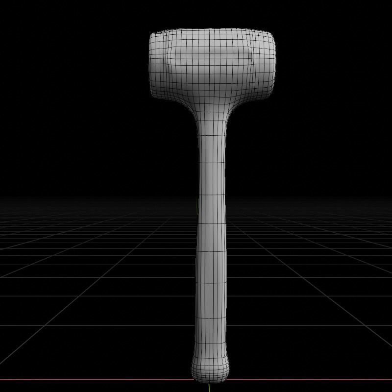 Dead Blow Hammer Low-poly 3D model_10