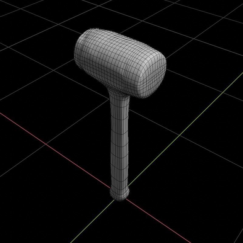 Dead Blow Hammer Low-poly 3D model_8