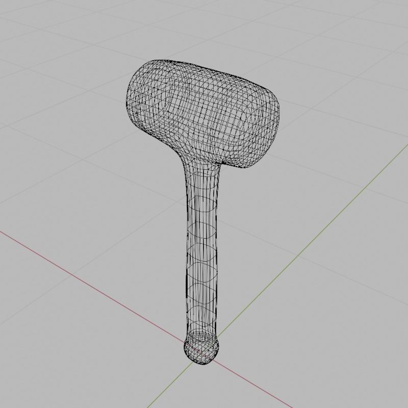 Dead Blow Hammer Low-poly 3D model_11