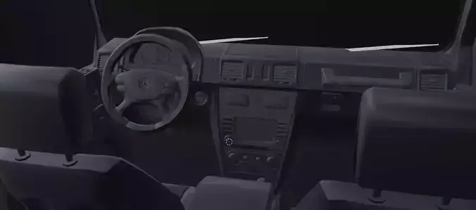Mercedes Benz g500 Low-poly 3D model