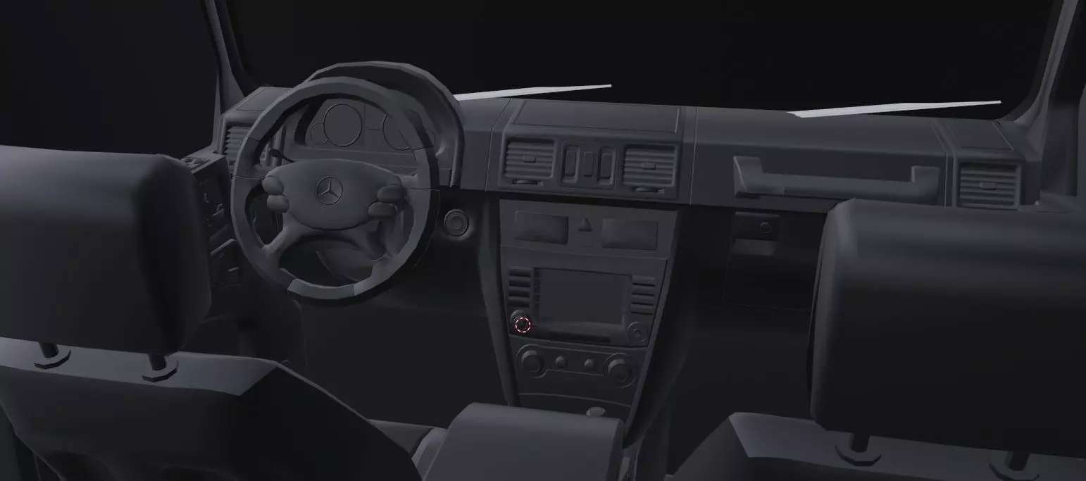 Mercedes Benz g500 Low-poly 3D model