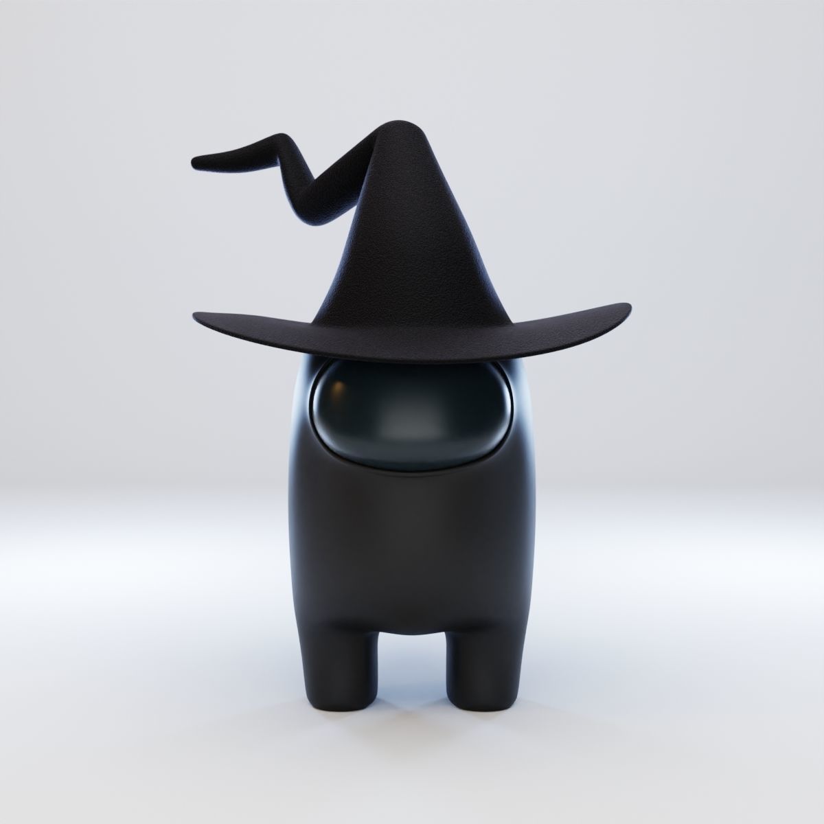 Among Us Witch Hat Character 3D model_1