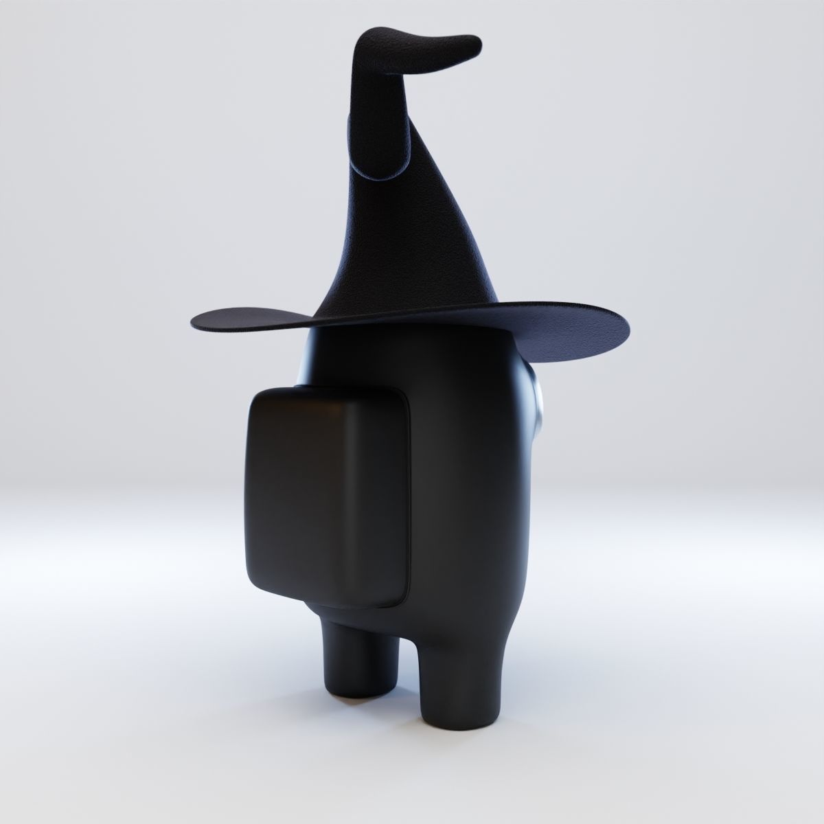 Among Us Witch Hat Character 3D model_6