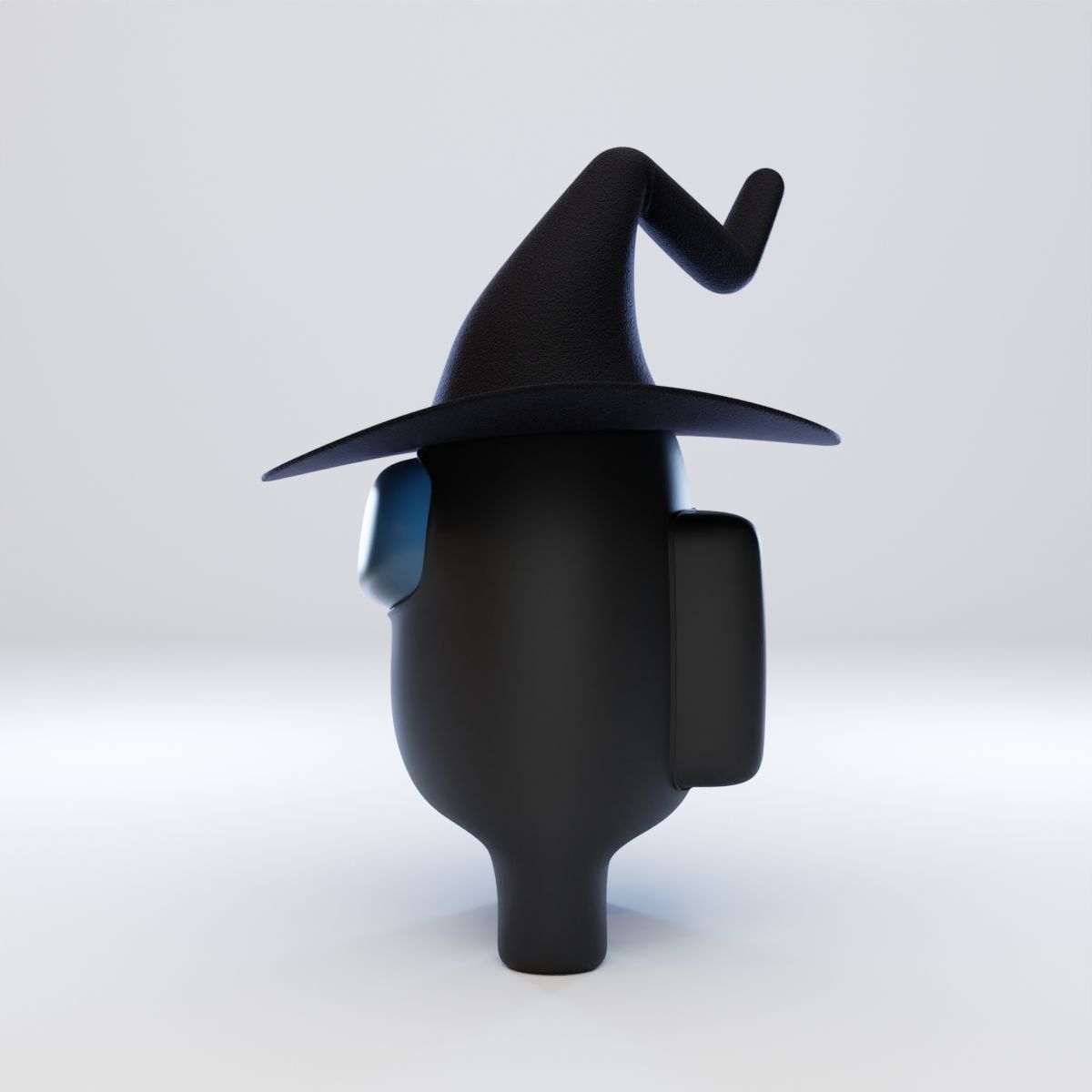 Among Us Witch Hat Character 3D model_3