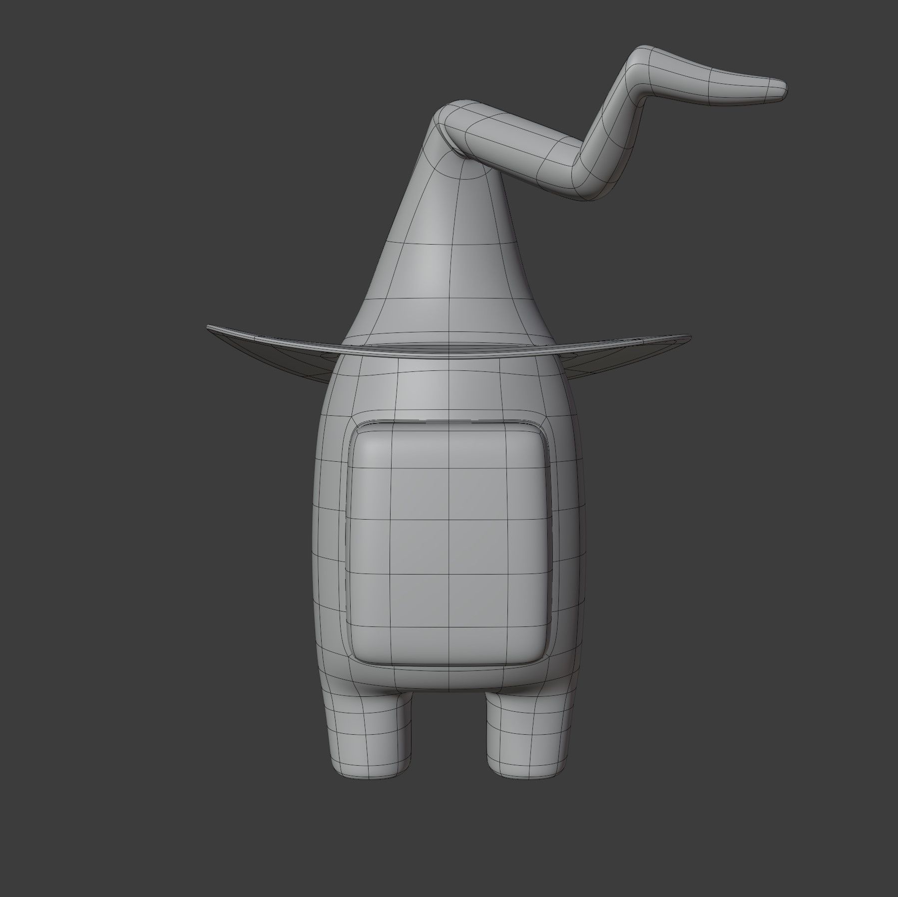 Among Us Witch Hat Character 3D model_13