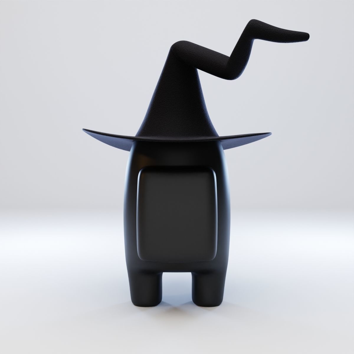 Among Us Witch Hat Character 3D model_5