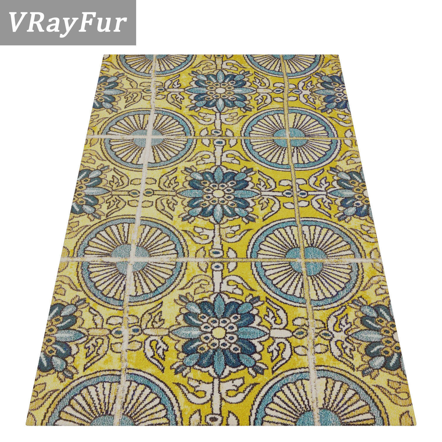 Rug Set 1859 3D model_2