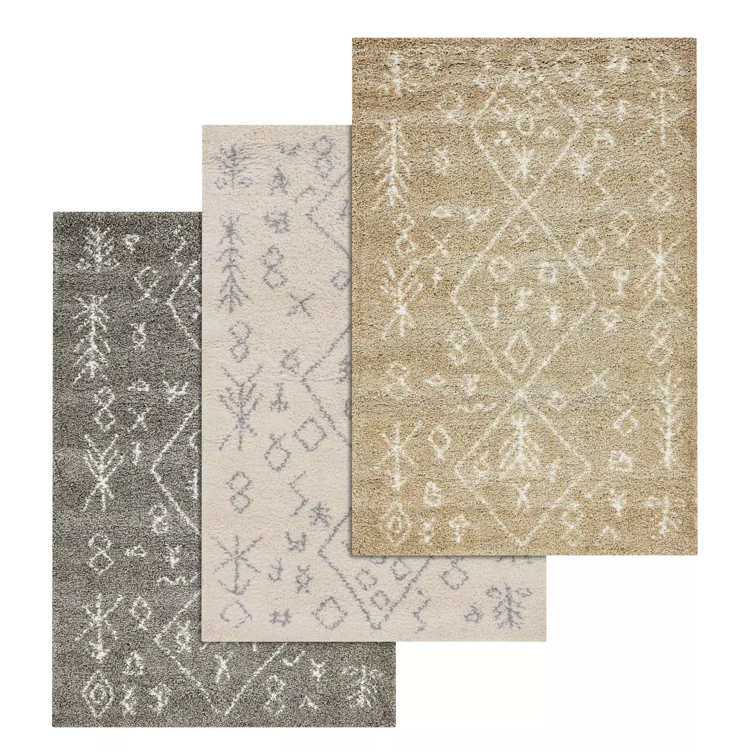 Rug Set 1860 3D model_0