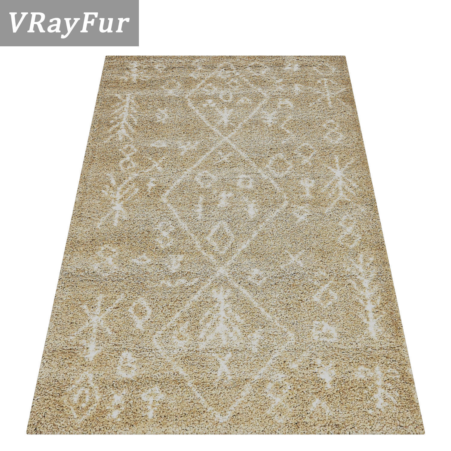 Rug Set 1860 3D model_2