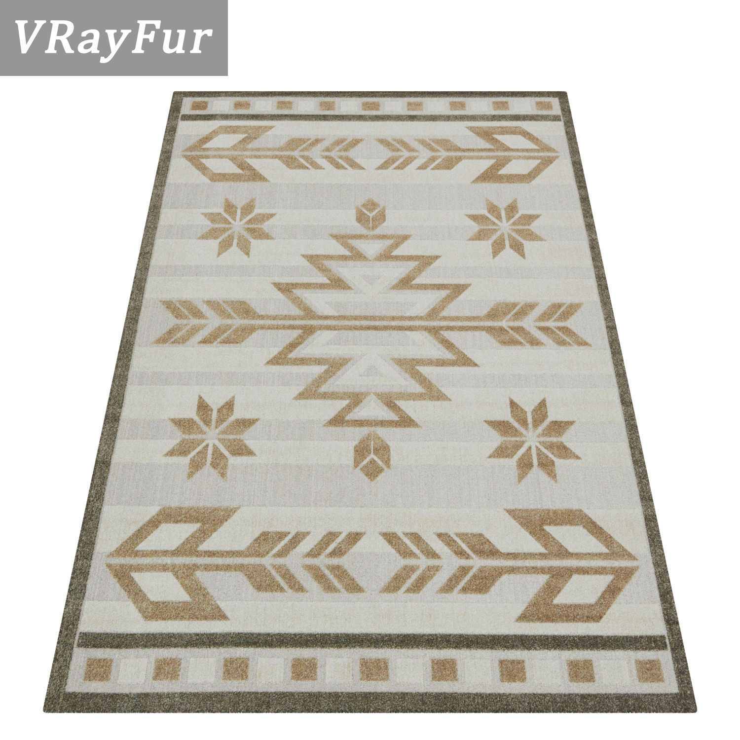 Rug Set 1865 3D model_2