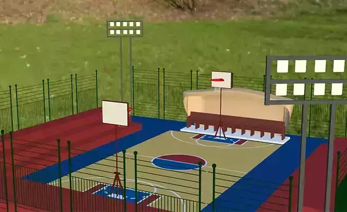 Basketball Court Arena