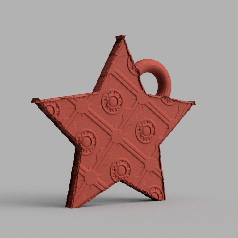 Etoile de noel X 74    3d print  3D print model_4