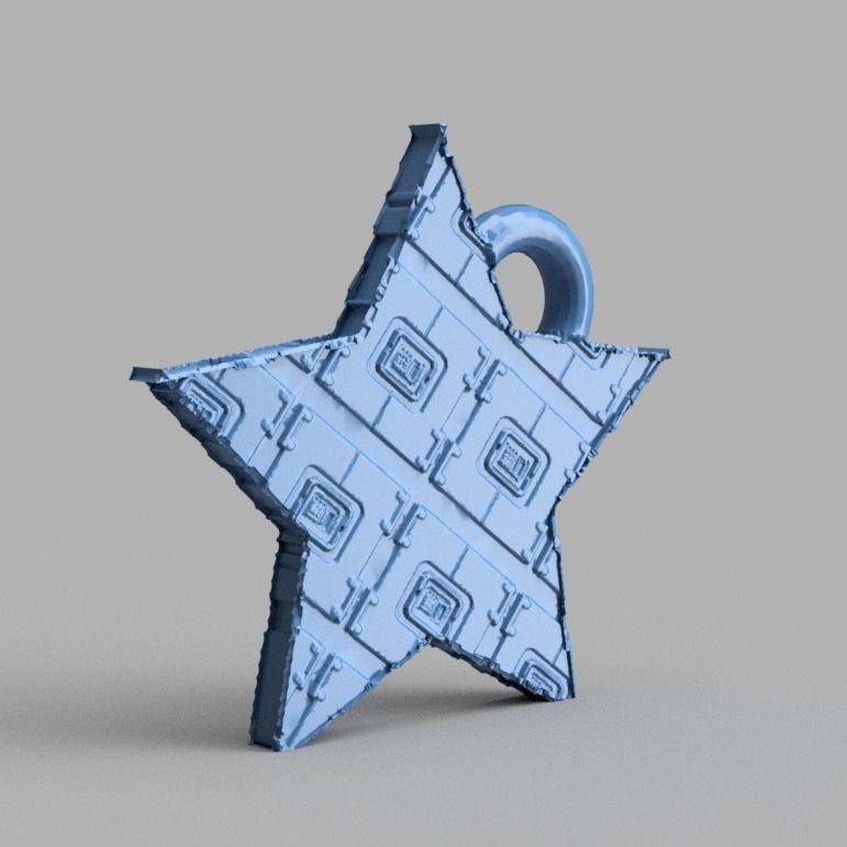 Etoile de noel X 74    3d print  3D print model_6