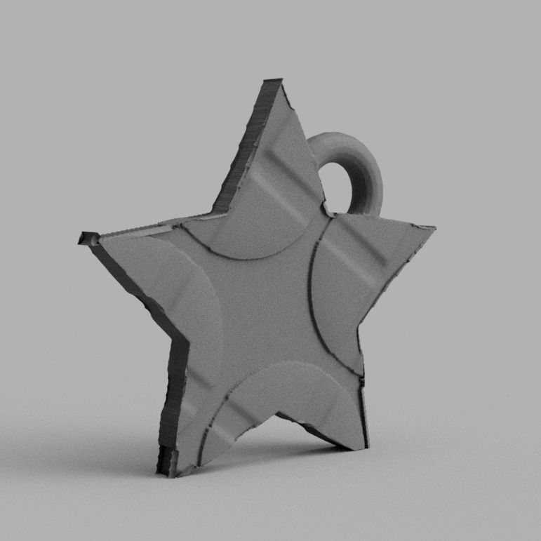 Etoile de noel X 74    3d print  3D print model_5