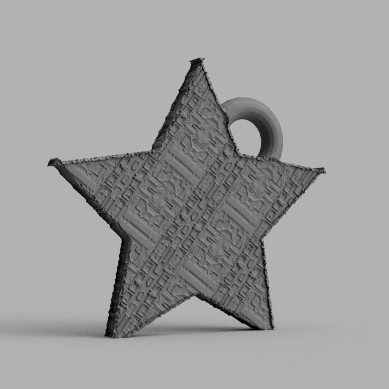 Etoile de noel X 74    3d print  3D print model_1