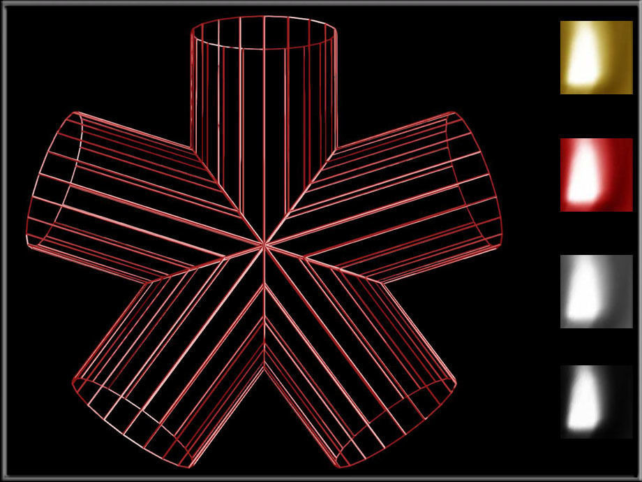 Wire Pipe N - Joint Low-poly 3D model_2