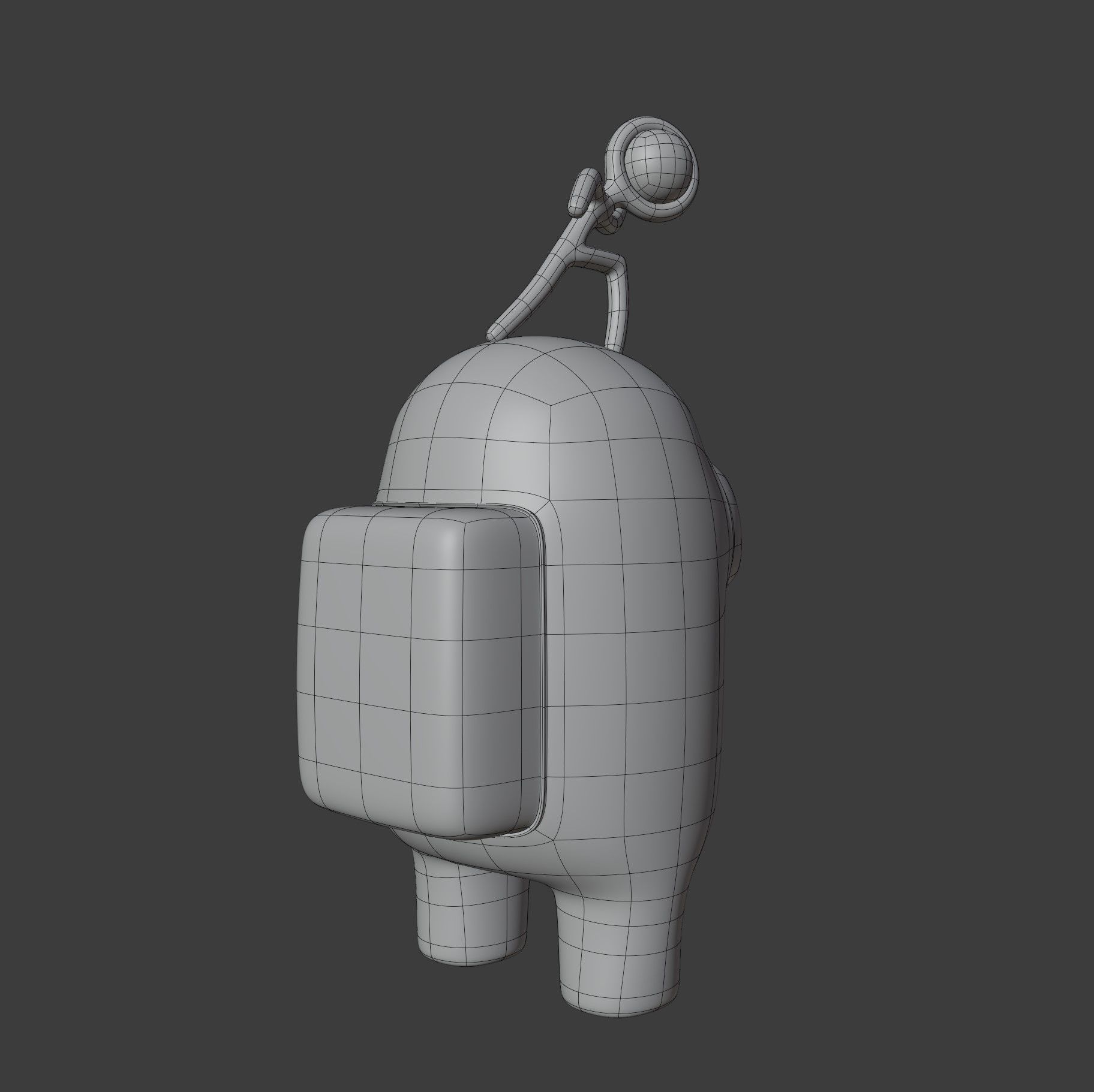 Among Us Stickmin Figure Character 3D model_15