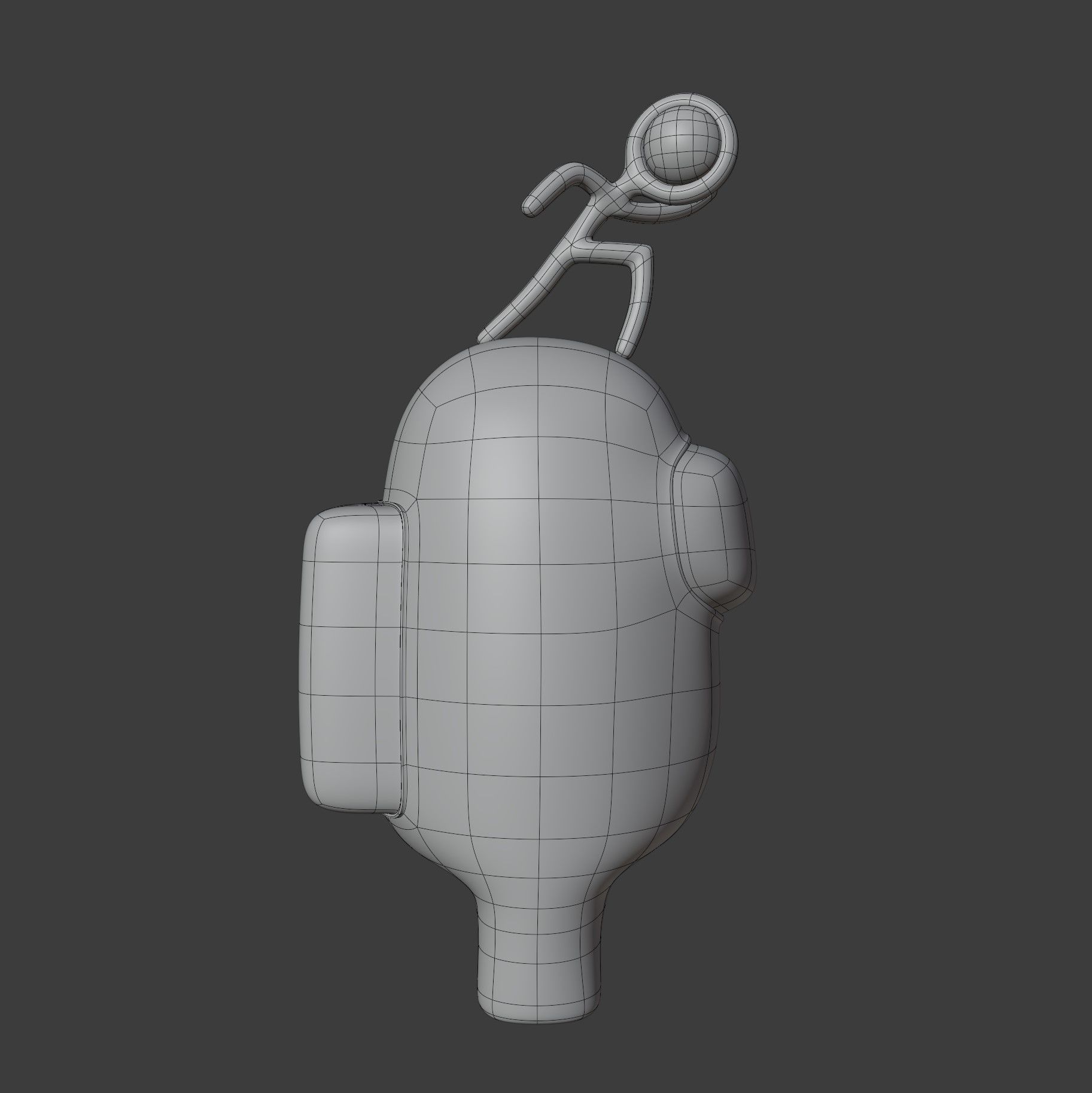 Among Us Stickmin Figure Character 3D model_16