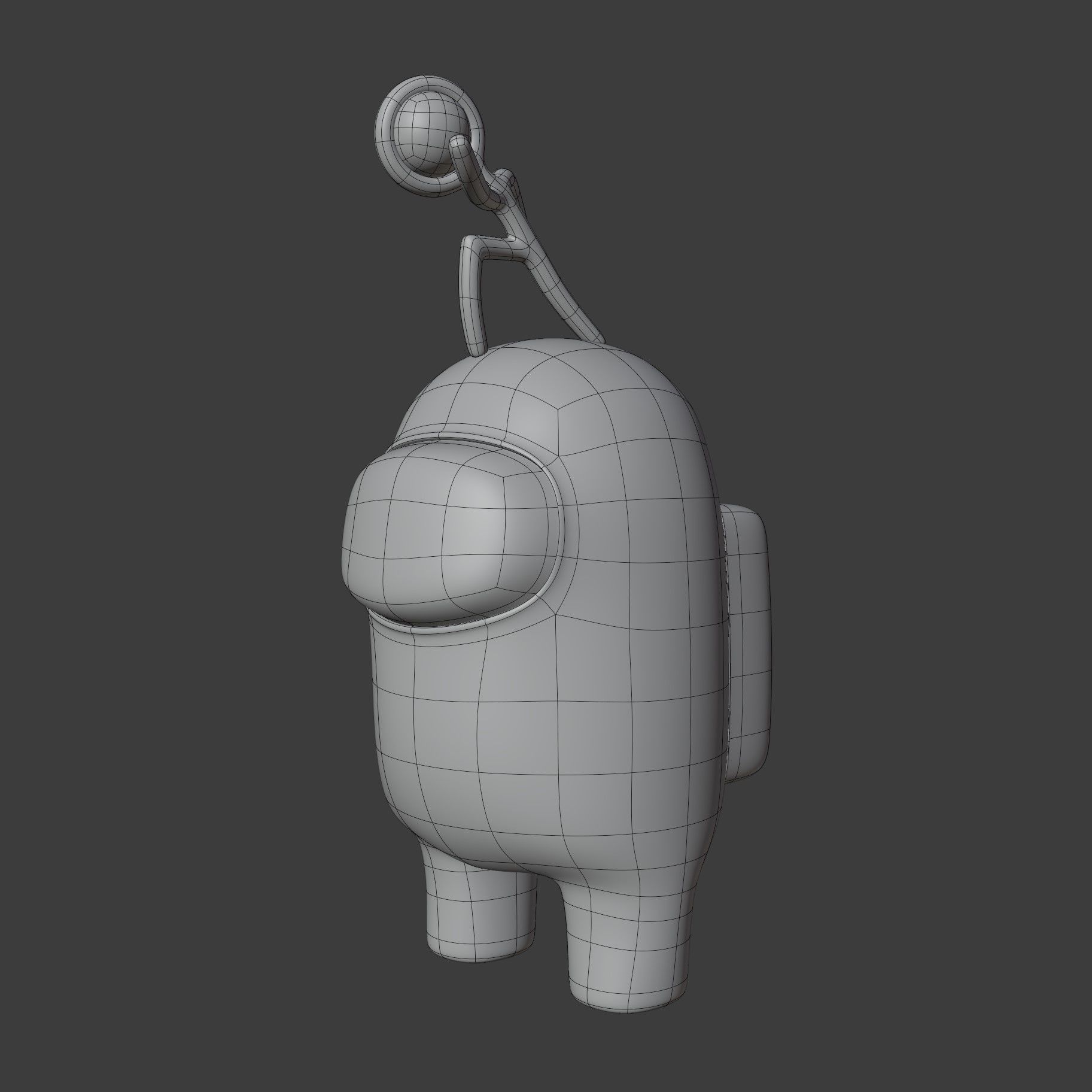 Among Us Stickmin Figure Character 3D model_11