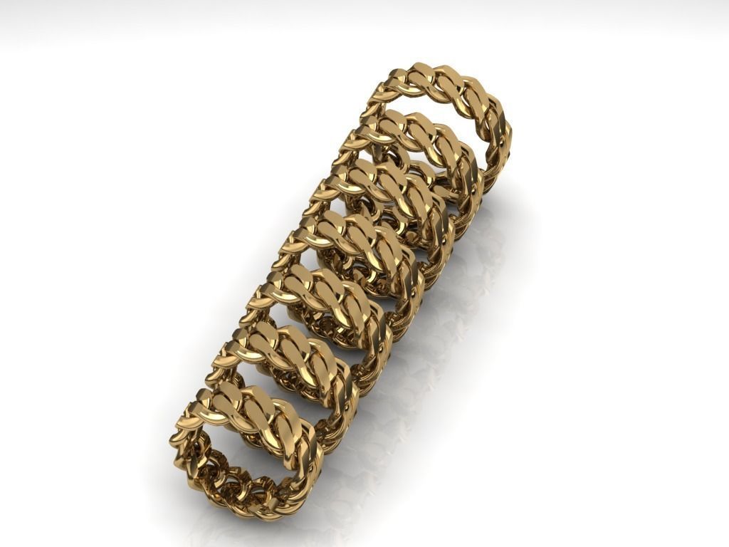 Cuban rings 3D print model_1