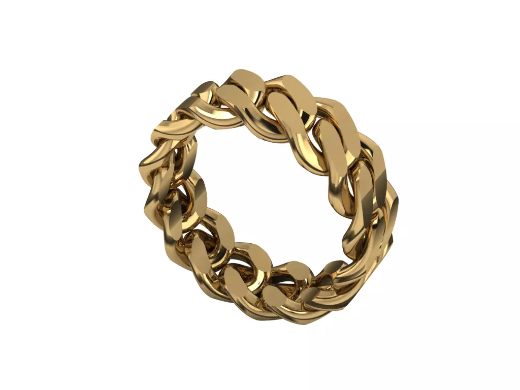 Cuban rings 3D print model_0