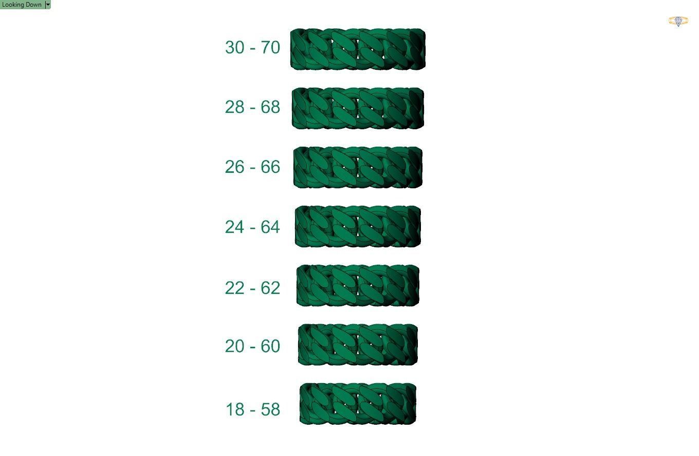 Cuban rings 3D print model_5